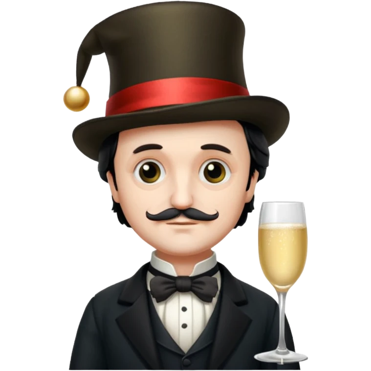 edgar allan poe at christmas emoji
