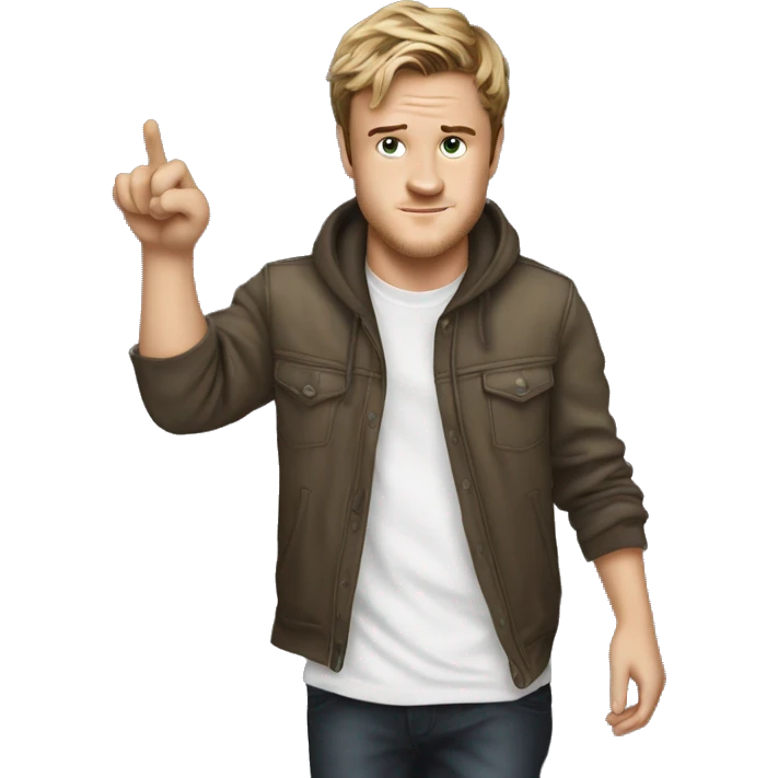 A dogg whith Josh hutcherson emoji