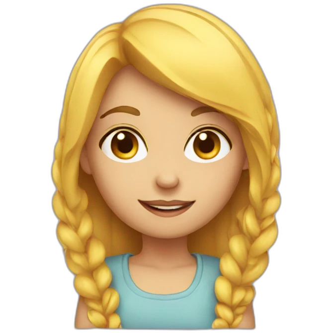 Girl wit emoji