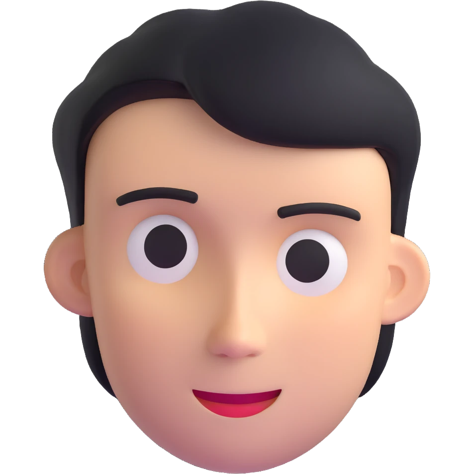 face with a deadpan look and subtle smirk, sarcastic emoji