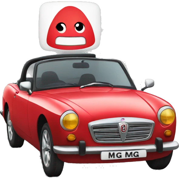 MG on road emoji
