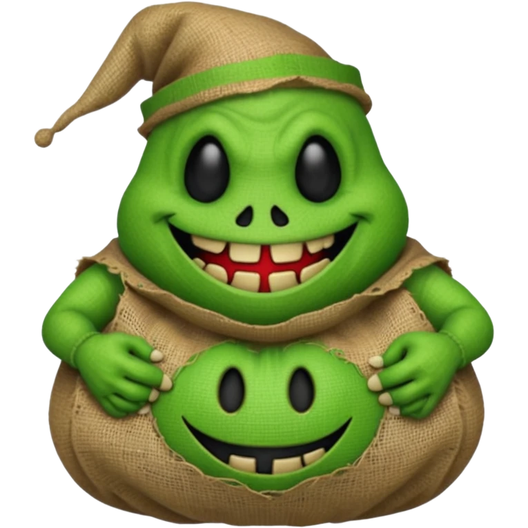 create Oogie boogie From nightmare before Christmas As Emojis that don’t already exists. emoji