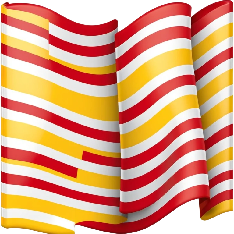 Флаг 🤍❤️💛 emoji