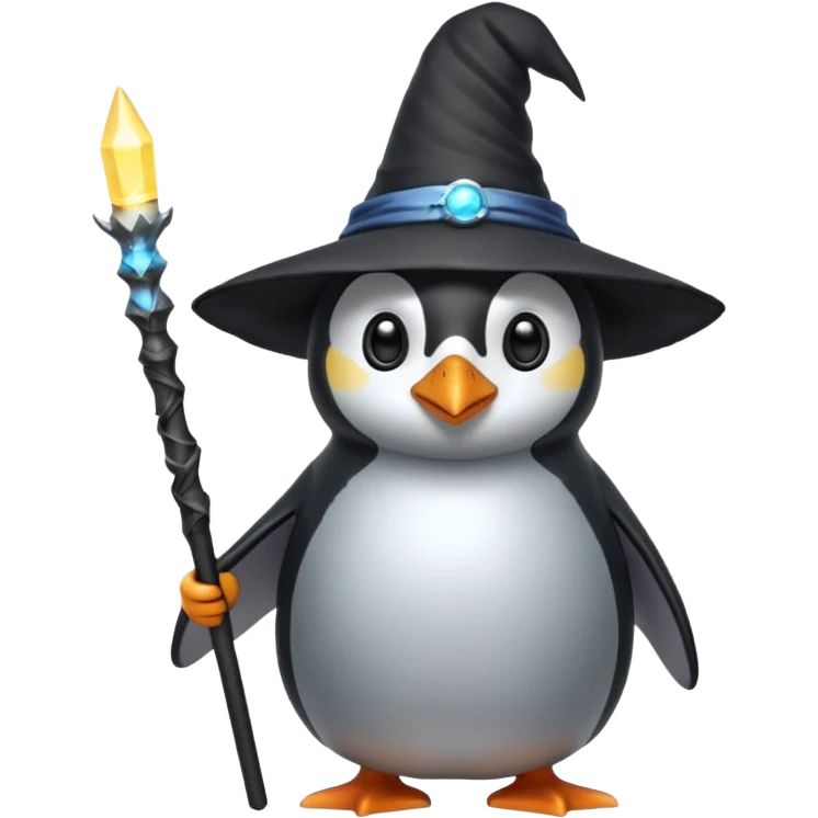 Penguin Wizard emoji