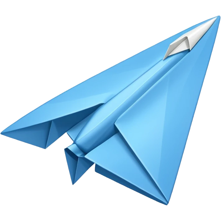 paper plane in mid-air emoji