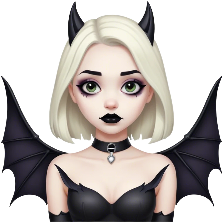 Goth bat emoji