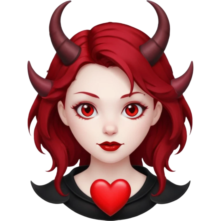 Devil girl is heart  emoji