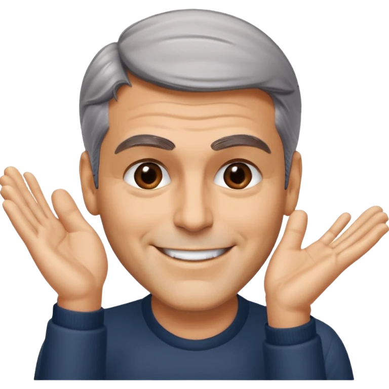 George clooney head slap emoji
