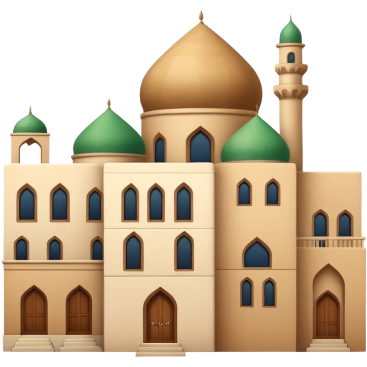 little city and small home, Iranian-style emoji