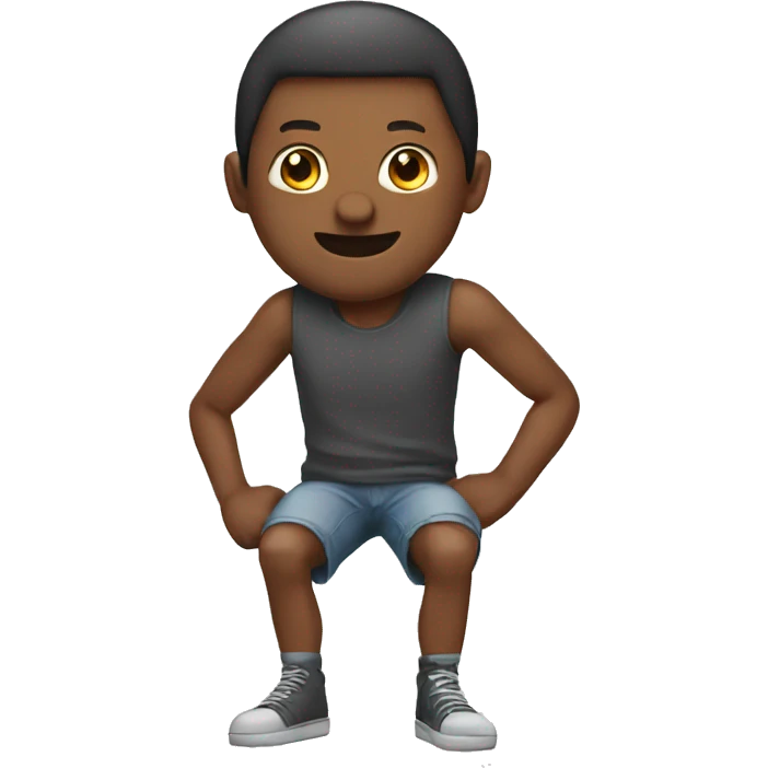 Knee guy emoji