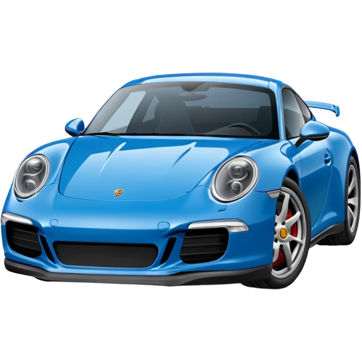 Porsche 911 bleue marine emoji