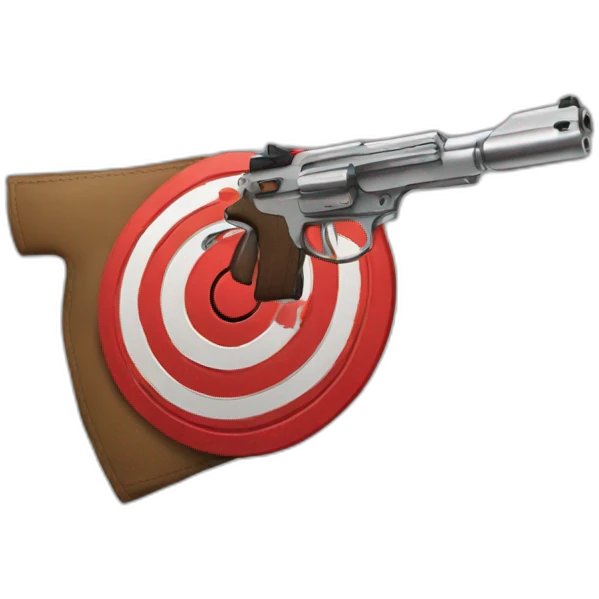 the target is under the gun emoji