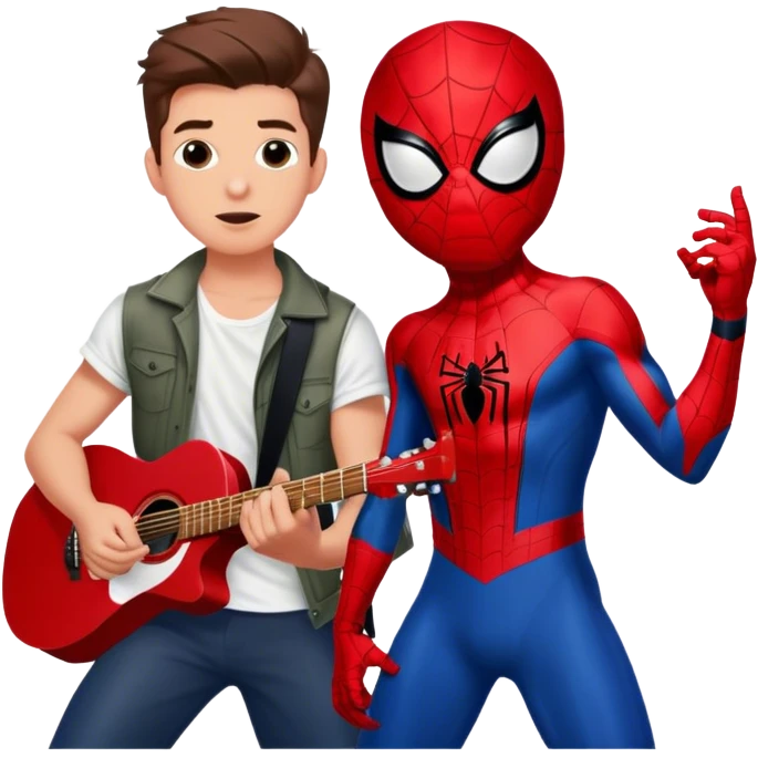 CHARLIE PUTH FEATURING SPIDER MAN SINGING "SPIDER MAN" IN ROCK VERSION emoji