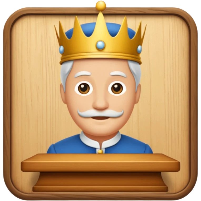 Koning van schaken geef het in de officiële form als die van de spel emoji