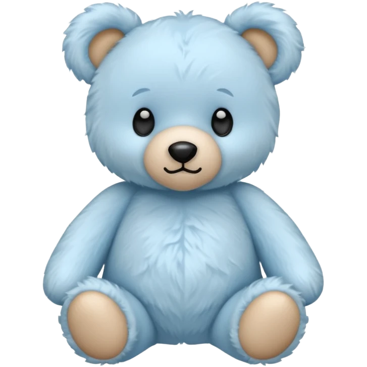 Pastel Blue teddy bear emoji
