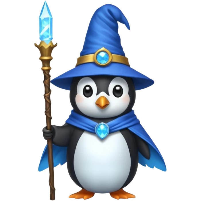 Penguin Wizard emoji