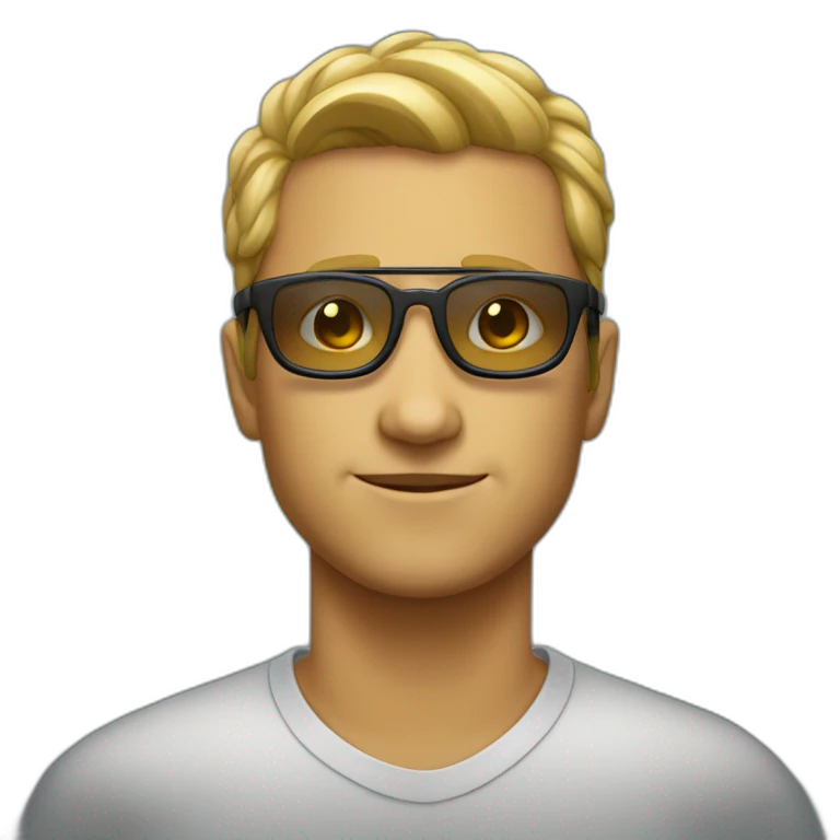 Persona con lentes de sol emoji