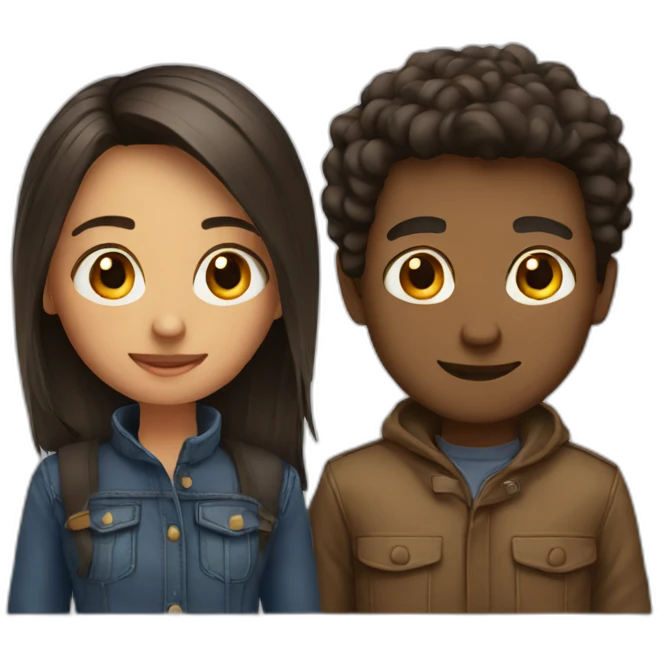 Couple young emoji