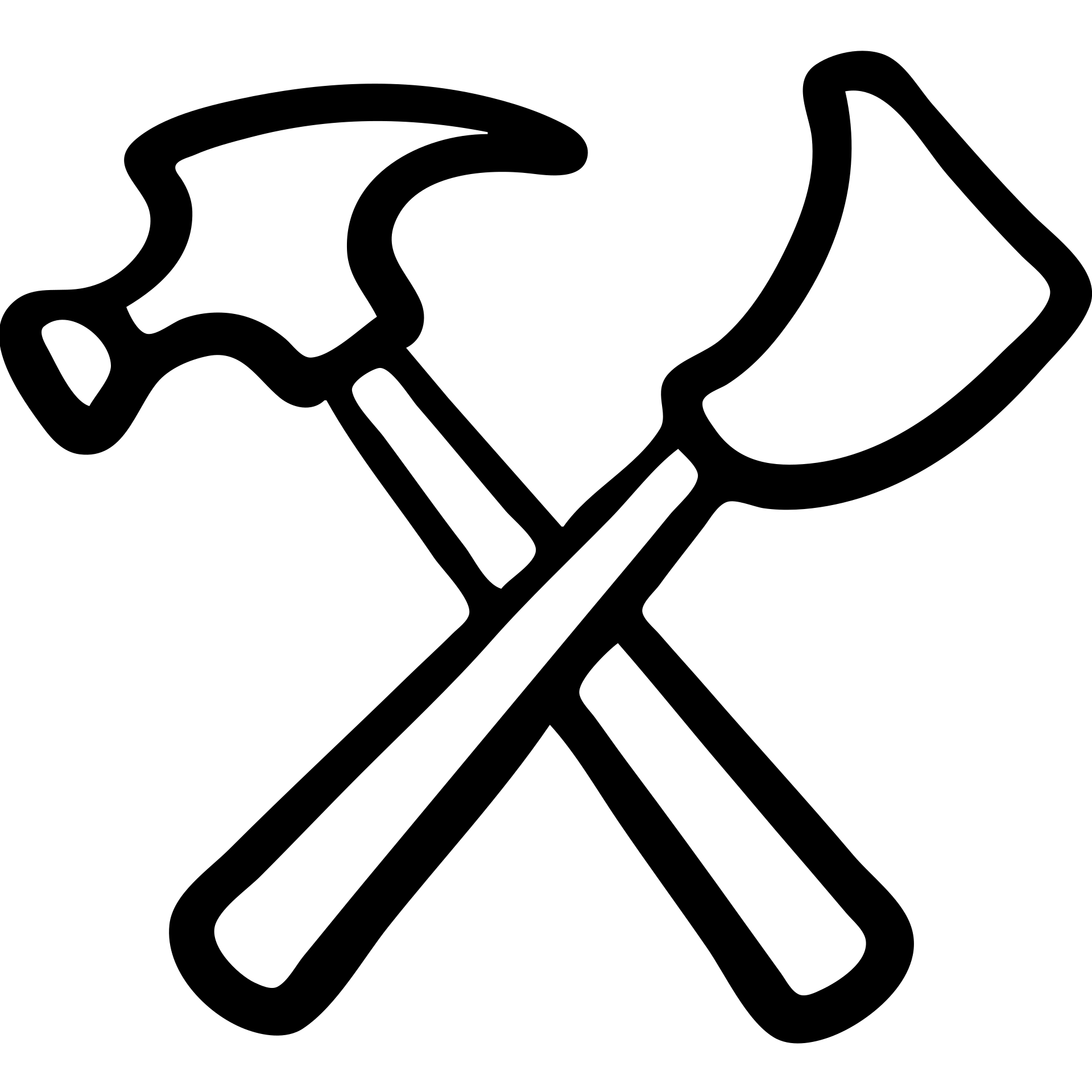 A hammer and sickle tool symbol with the hammer and sickle crossed emoji