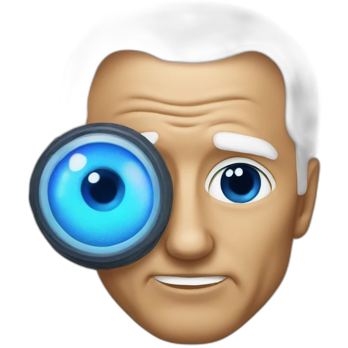 joe biden with laser eyes emoji