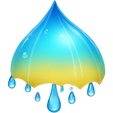 cute rain drops emoji