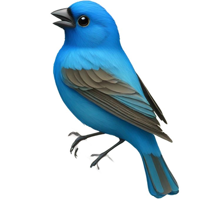 Indigo bunting emoji
