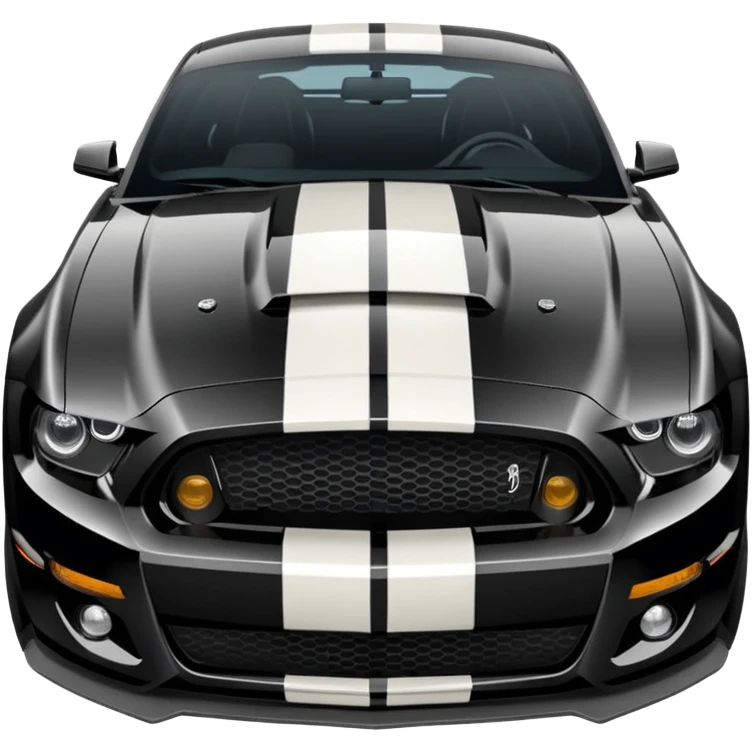 mustang shelby gt500 full black emoji