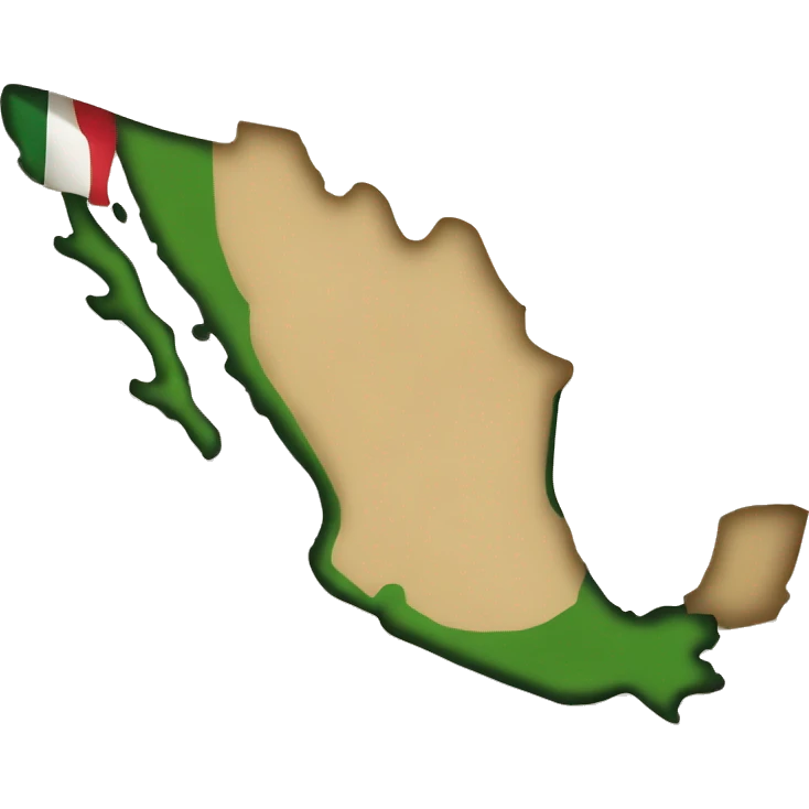 CDN en el mapa de mexico  emoji