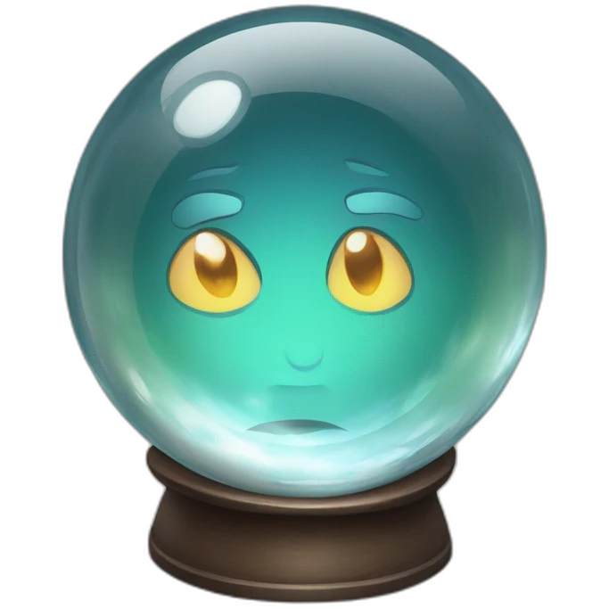 looking into a crystal ball emoji