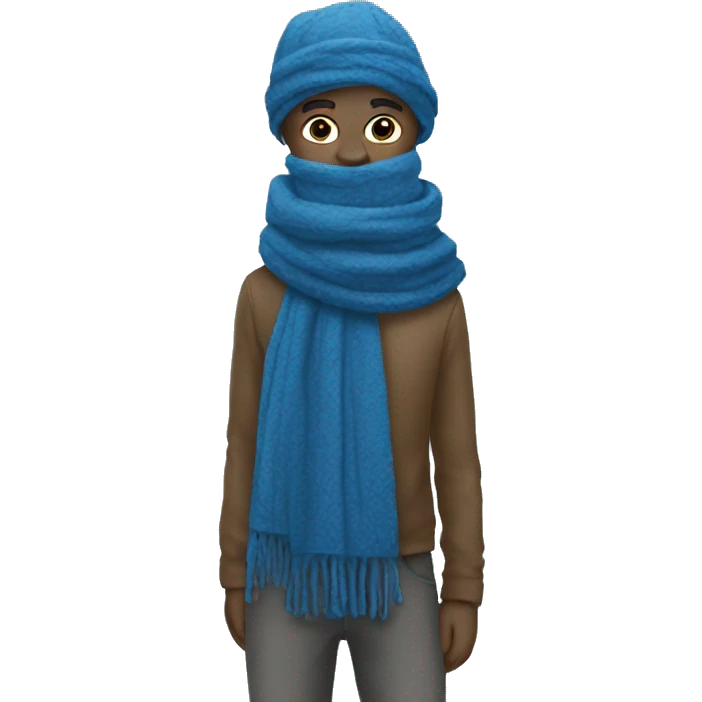 same scarf, just make it blue emoji