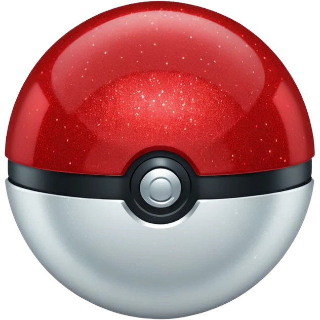 red glitter pokeball  emoji