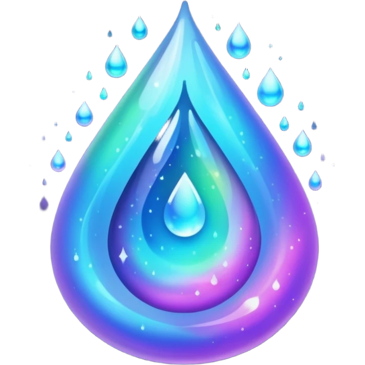 Nebula tear drop emoji