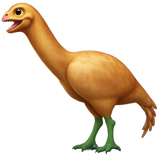 poultry leg with dinosaur emoji