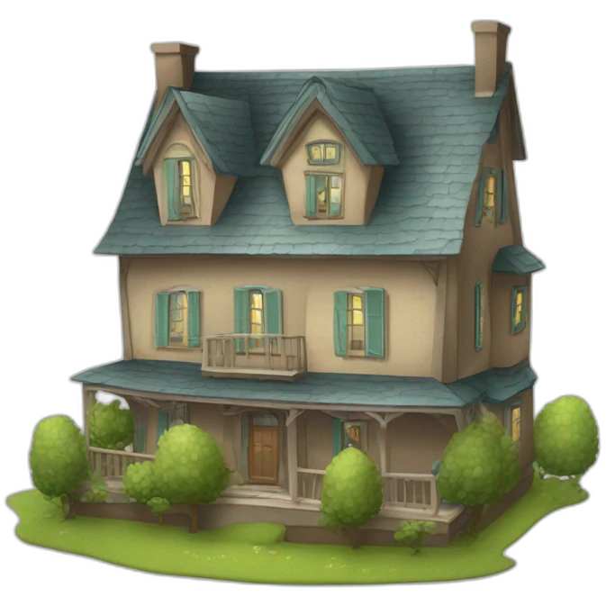 Maison en forme d’artichaut emoji