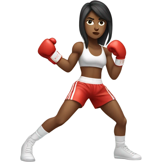 Boxing girl emoji
