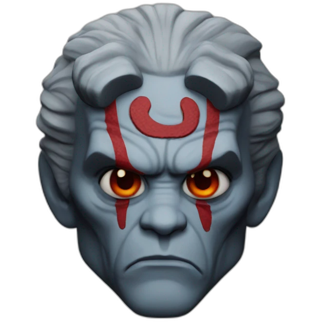 hyper-realistic hellboy emoji