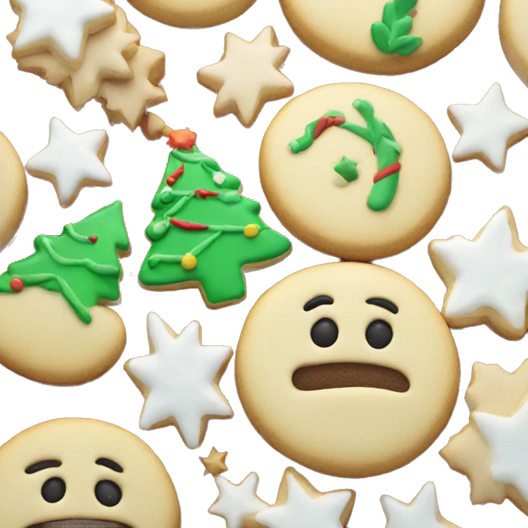 Christmas sugar cookie emoji