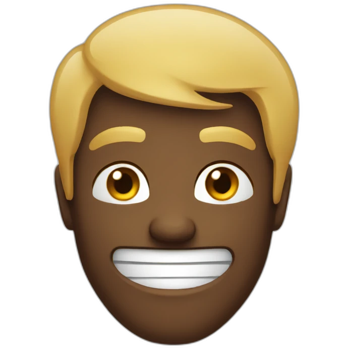 Sarcastic smile emoji
