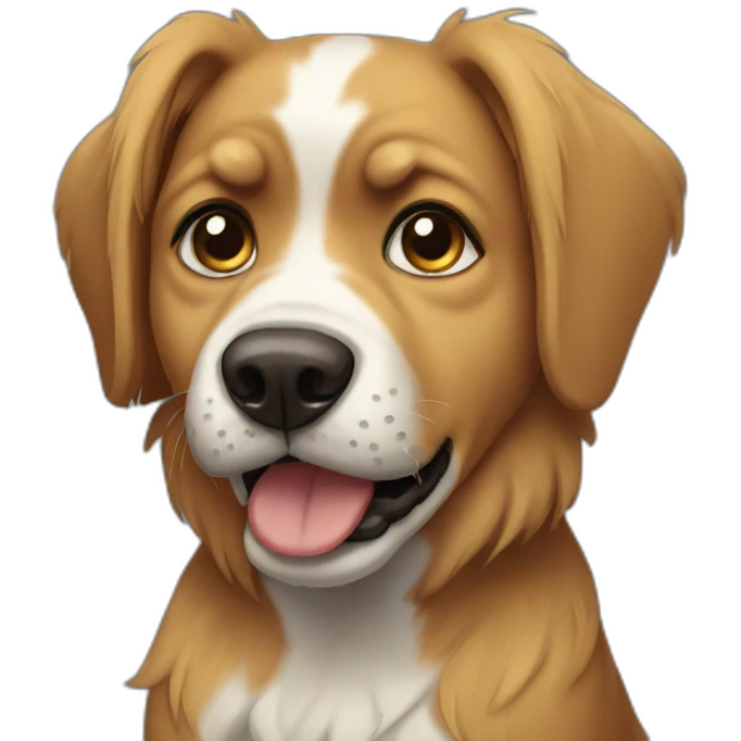 dog with tears emoji