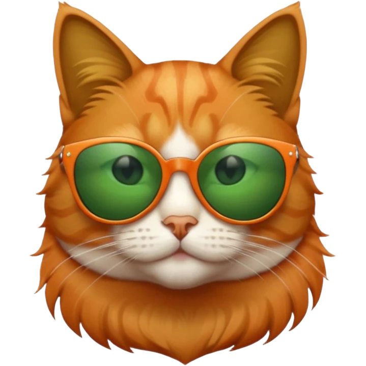 Cat wearing sunglasses emoji