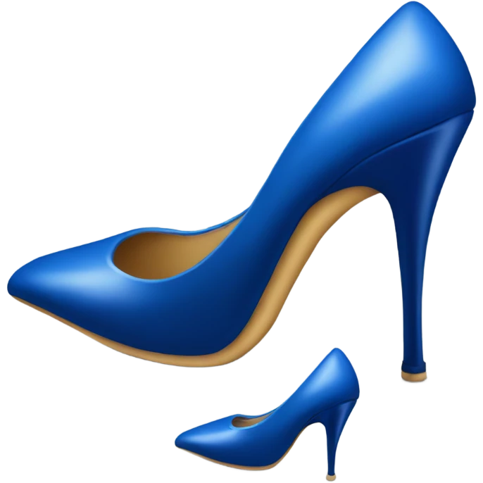 blue stiletto emoji