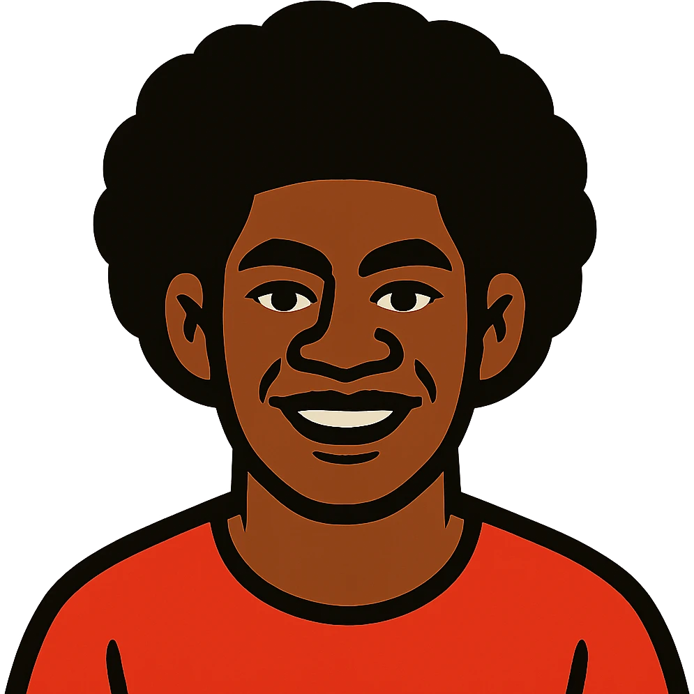 Fijian person with buiniga hairstyle, brown skin emoji