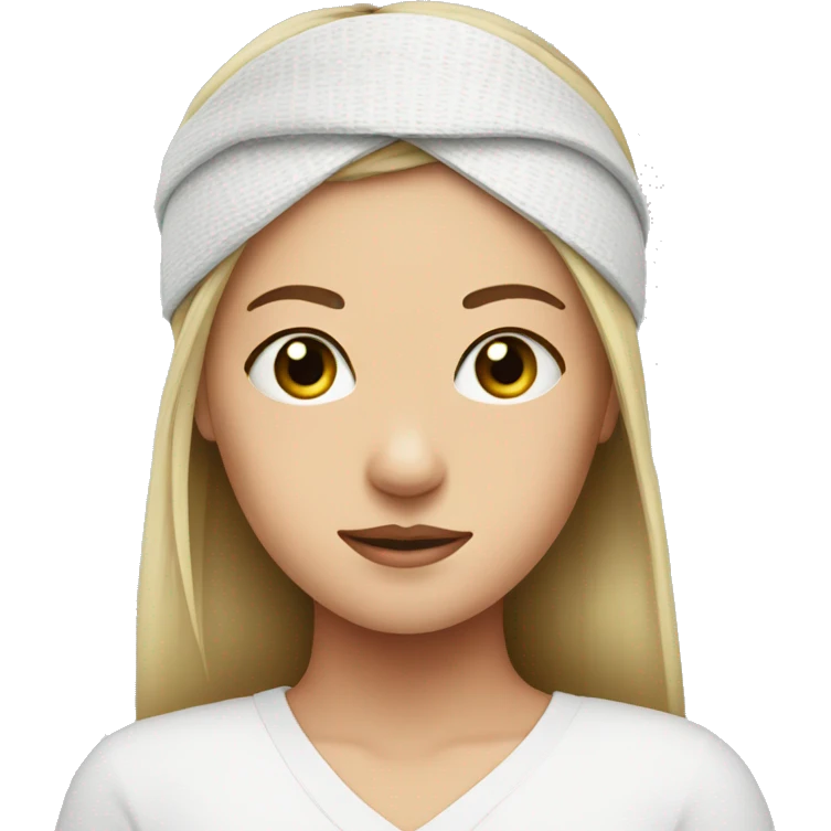 Head bandage on a girl  emoji