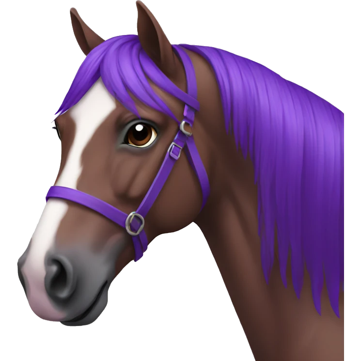 Horse purple emoji