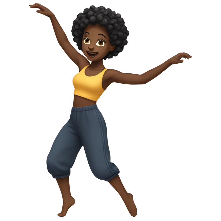 Black girl shake dancing  emoji