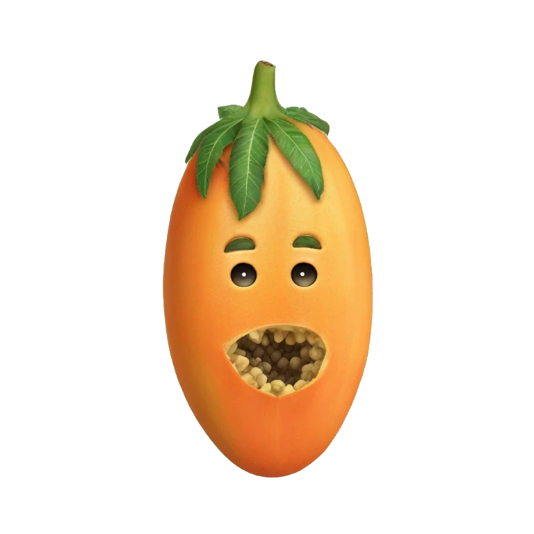 papaya emoji