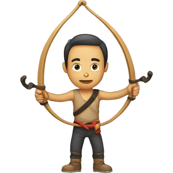 person with slingshot emoji