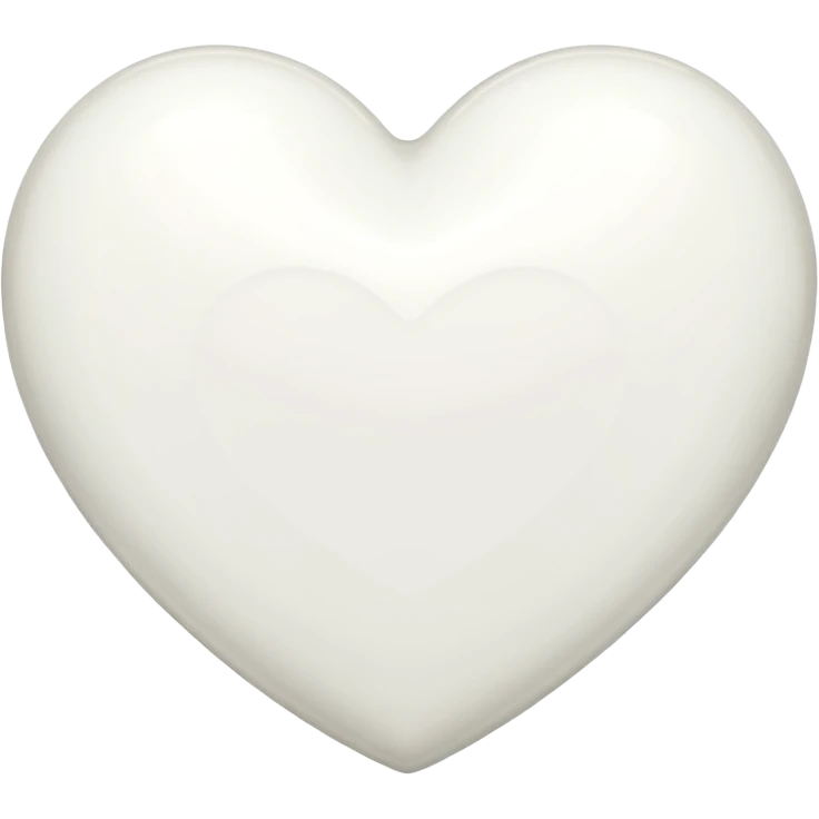 Chanel white heart emoji
