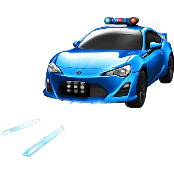 Fr-s Haunted Darth Vader’s dark pearl-blue race car, glowing light saber bumpers, wide rear wing, silver wheels  emoji