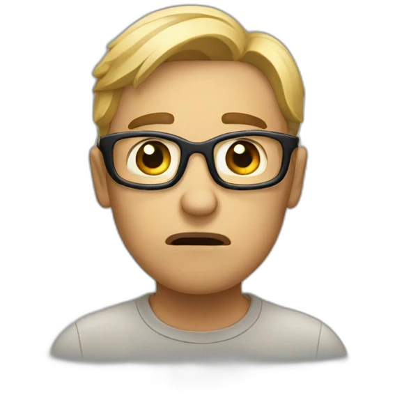 A confused person emoji